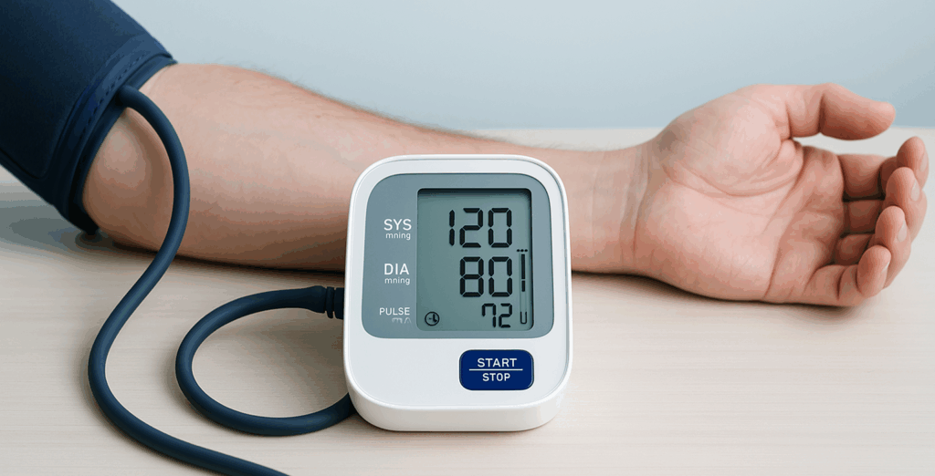 bloeddrukmeter om een arm